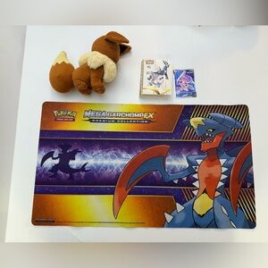 Pokemon Mega Garchomp EX Premium Collection Playmat with extras